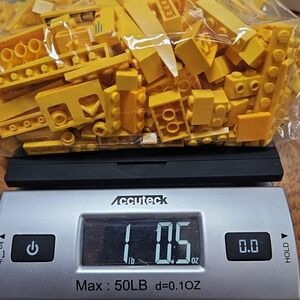 LEGO HUGE LOT YELLOW PIECES BRICK BLOCKS 1 POUND SORTED COLOR‎ BULK MIX